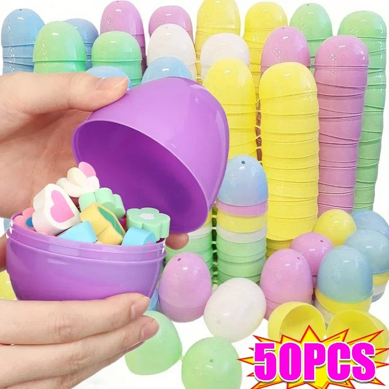 50/10PCS Plastic Easter Eggs Fillable Plastic Egg Toy Colorful Gift Packaging Box Easter Party Hunt Game DIY Craft Supplies
50/10PCS Plastic Easter Eggs Fillable Plastic Egg Toy Colorful Gift Packaging Box Easter Party Hunt Game DIY Craft Supplies
