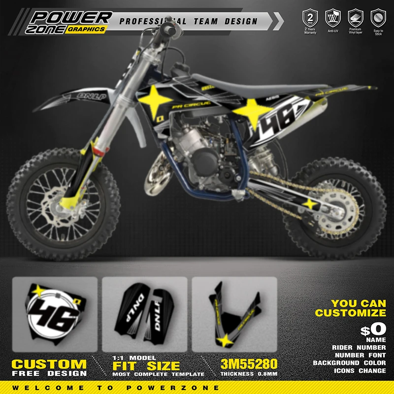 PowerZone Custom Team Graphics Backgrounds Decal Stickers Kit For Husqvarna TC50 2017 2018 2019 2020 2021 2022 2023 04
PowerZone Custom Team Graphics Backgrounds Decal Stickers Kit For Husqvarna TC50 2017 2018 2019 2020 2021 2022 2023 04