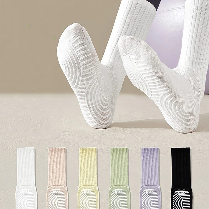 New Cotton Mid-calf Solid Color Silicone Non-slip Sports Stockings Fitness Pilates Yoga Socks Women Dance Socks Floor Socks
New Cotton Mid-calf Solid Color Silicone Non-slip Sports Stockings Fitness Pilates Yoga Socks Women Dance Socks Floor Socks
