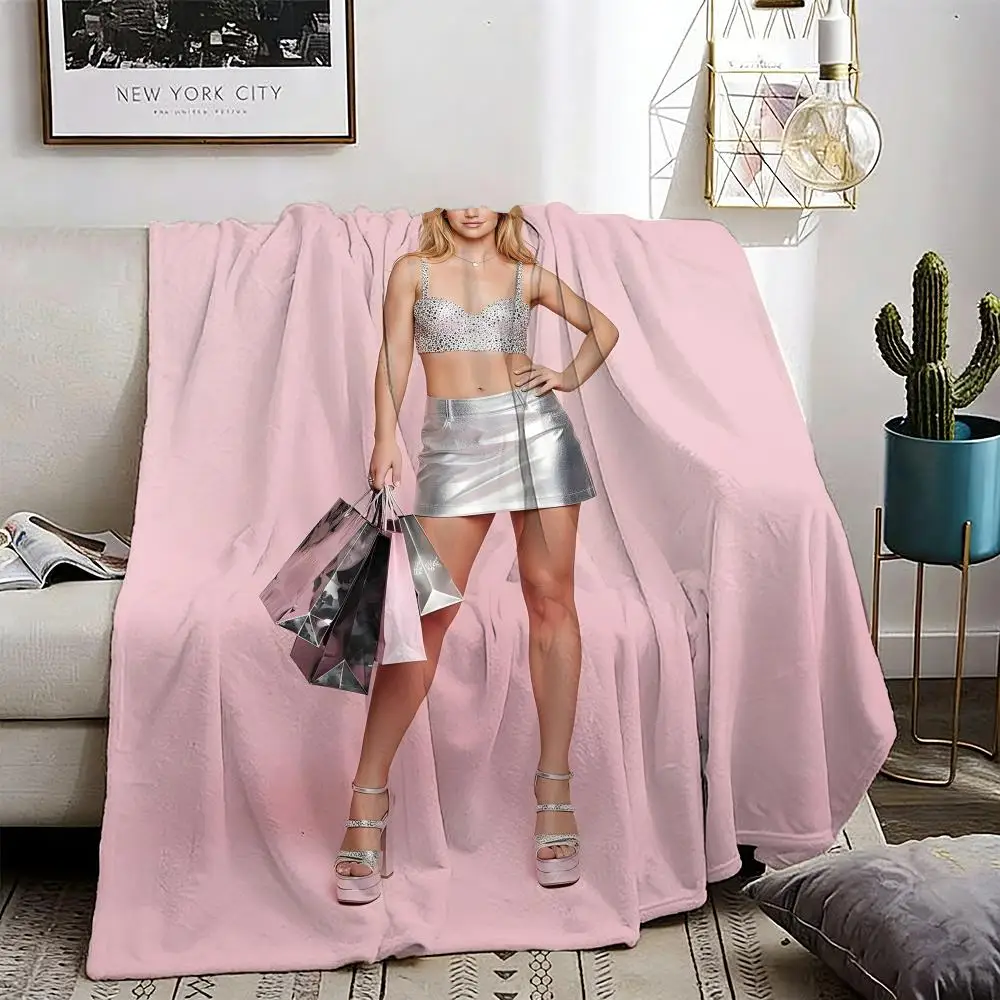 Singer Britney Spears Throw Lightweight 240g Flannel Blanket Soft Skin-friendly for Summer Cooling
Singer Britney Spears Throw Lightweight 240g Flannel Blanket Soft Skin-friendly for Summer Cooling