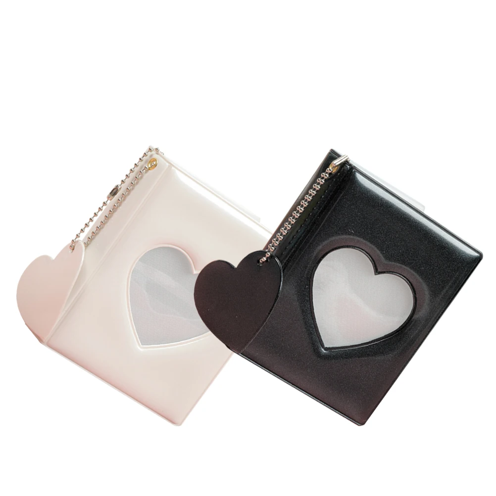 2pcs Heart Shaped Photo Album Mini Card Binder 3 Inch Single Grid Instant Camera Photos Decorative Practical Simple Color 
2pcs Heart Shaped Photo Album Mini Card Binder 3 Inch Single Grid Instant Camera Photos Decorative Practical Simple Color