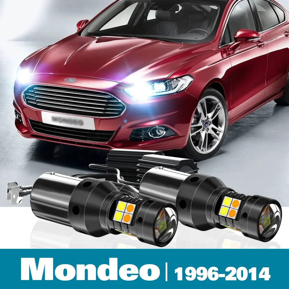 2x LED Dual Mode Turn Signal+Daytime Running Light DRL For Ford Mondeo 2 3 4 Accessories 1996-2014 2007 2008 2009 2010 2011 2012
2x LED Dual Mode Turn Signal+Daytime Running Light DRL For Ford Mondeo 2 3 4 Accessories 1996-2014 2007 2008 2009 2010 2011 2012