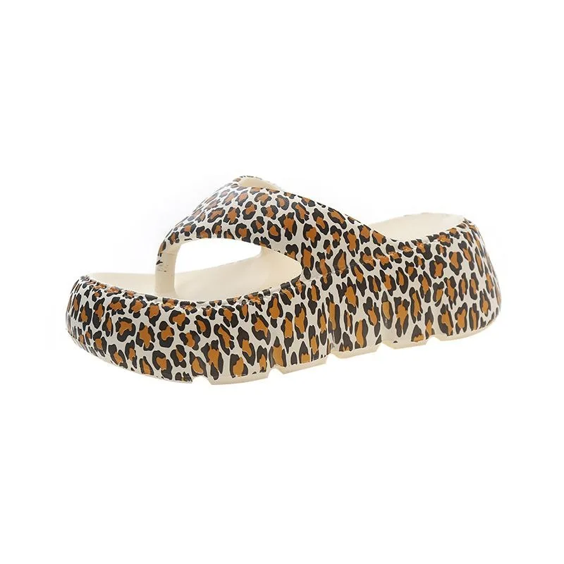Leopard Print Platform Flip Flops for Women, Wedge Thong Sandals, Non-slip Summer Beach Slippers
Leopard Print Platform Flip Flops for Women, Wedge Thong Sandals, Non-slip Summer Beach Slippers