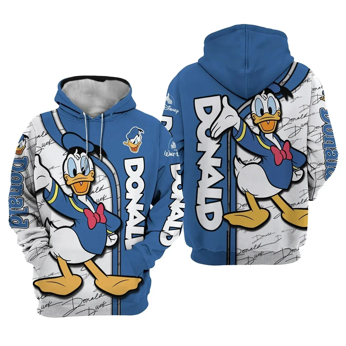 Autumn and Winter Disney Donald Duck Hooded Jumper 3D Printing Loose and Comfortable Sports and Leisure Trend Fashion Hoodie
Autumn and Winter Disney Donald Duck Hooded Jumper 3D Printing Loose and Comfortable Sports and Leisure Trend Fashion Hoodie