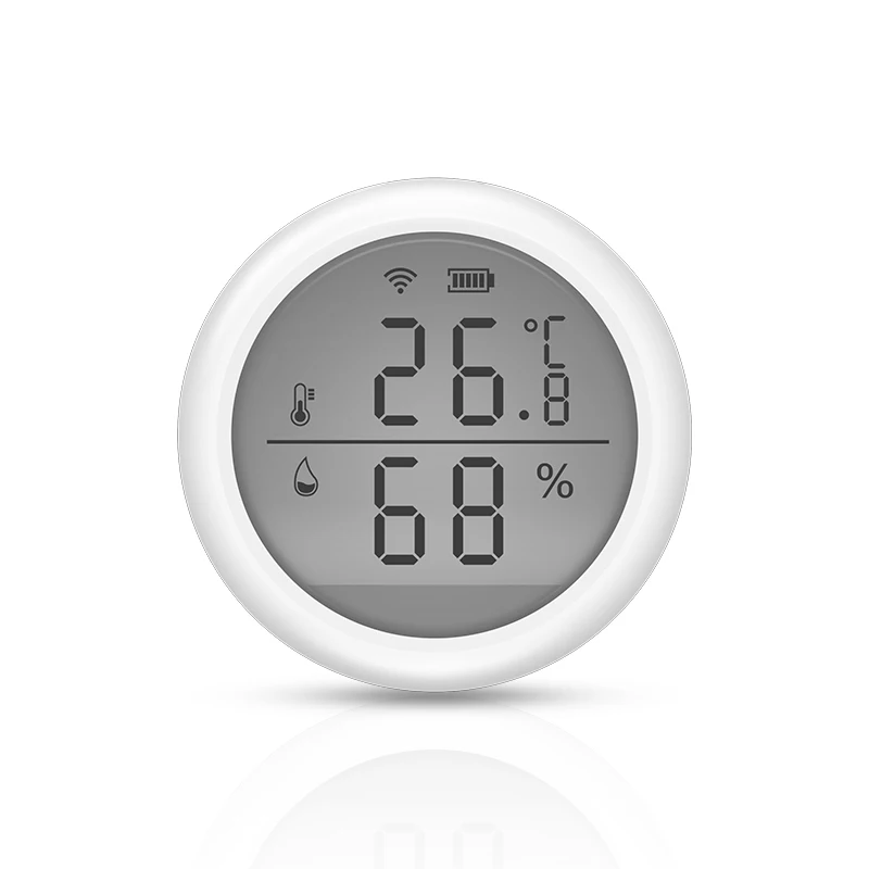 Tuya WIFI temperature and humidity sensor smart home indoor intelligent linkage temperature and humidity anomaly sensor
Tuya WIFI temperature and humidity sensor smart home indoor intelligent linkage temperature and humidity anomaly sensor