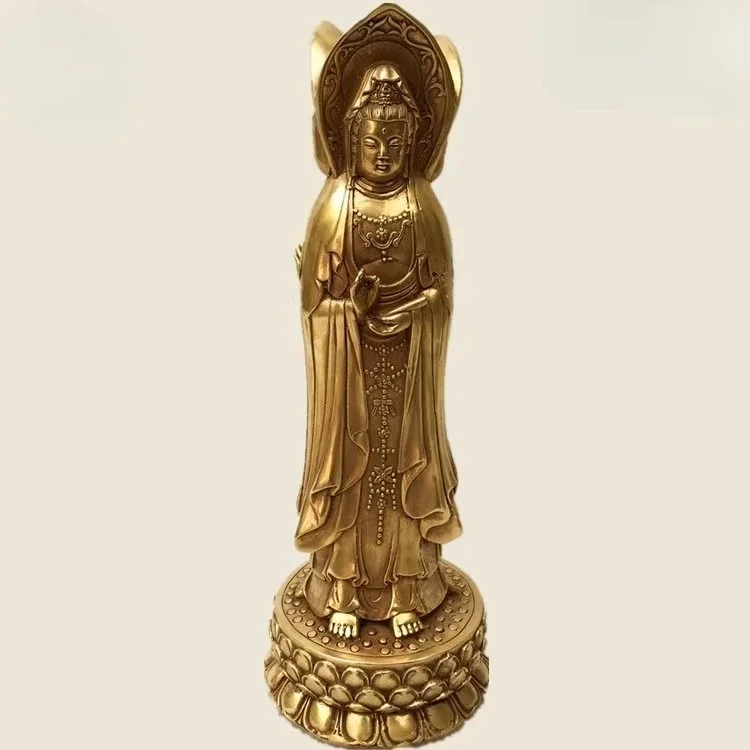 feng shui Copper To Send Children Guanyin Bodhisattva Buddha Statue Brass Decoration
feng shui Copper To Send Children Guanyin Bodhisattva Buddha Statue Brass Decoration