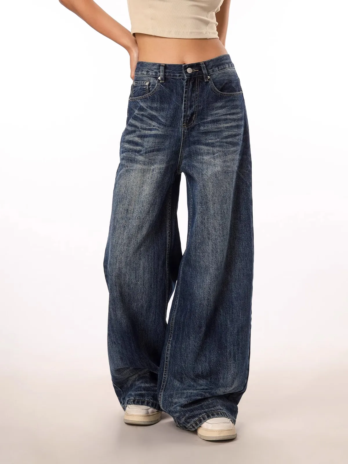Vintage Baggy High Waist Jeans Women Y2K Wide Leg Oversized Harajuku Popular Fashion Autumn Streetwear Jeans Pants
Vintage Baggy High Waist Jeans Women Y2K Wide Leg Oversized Harajuku Popular Fashion Autumn Streetwear Jeans Pants