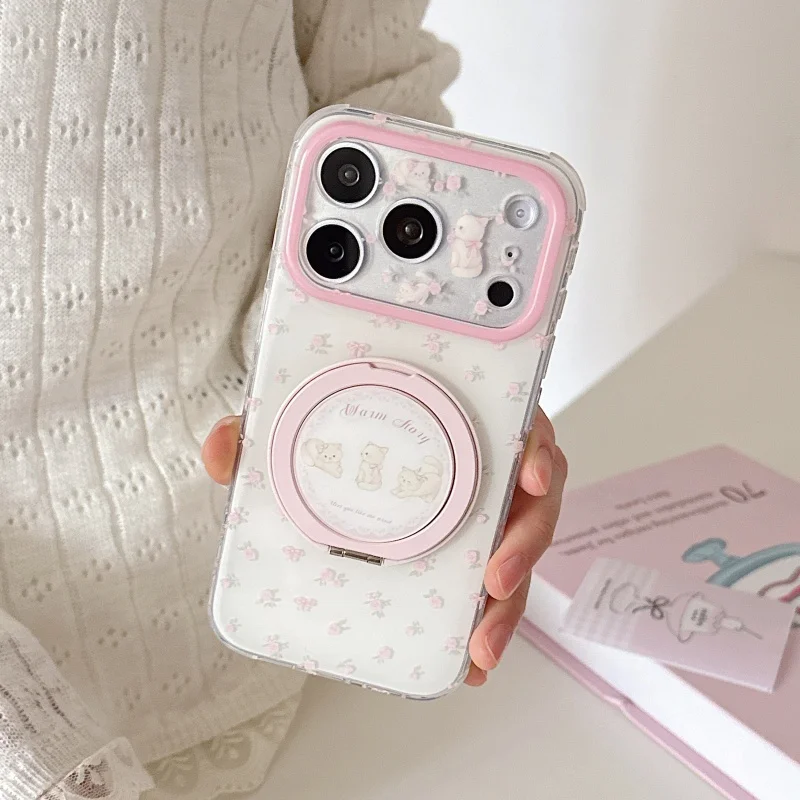 Fashioon Cute Flower Rabbit Painting Rotation Stand Phone Case For iPhone 17 Pro Max 15 16 14 Pro Max Cover Cartoon Cases Girls
Fashioon Cute Flower Rabbit Painting Rotation Stand Phone Case For iPhone 17 Pro Max 15 16 14 Pro Max Cover Cartoon Cases Girls