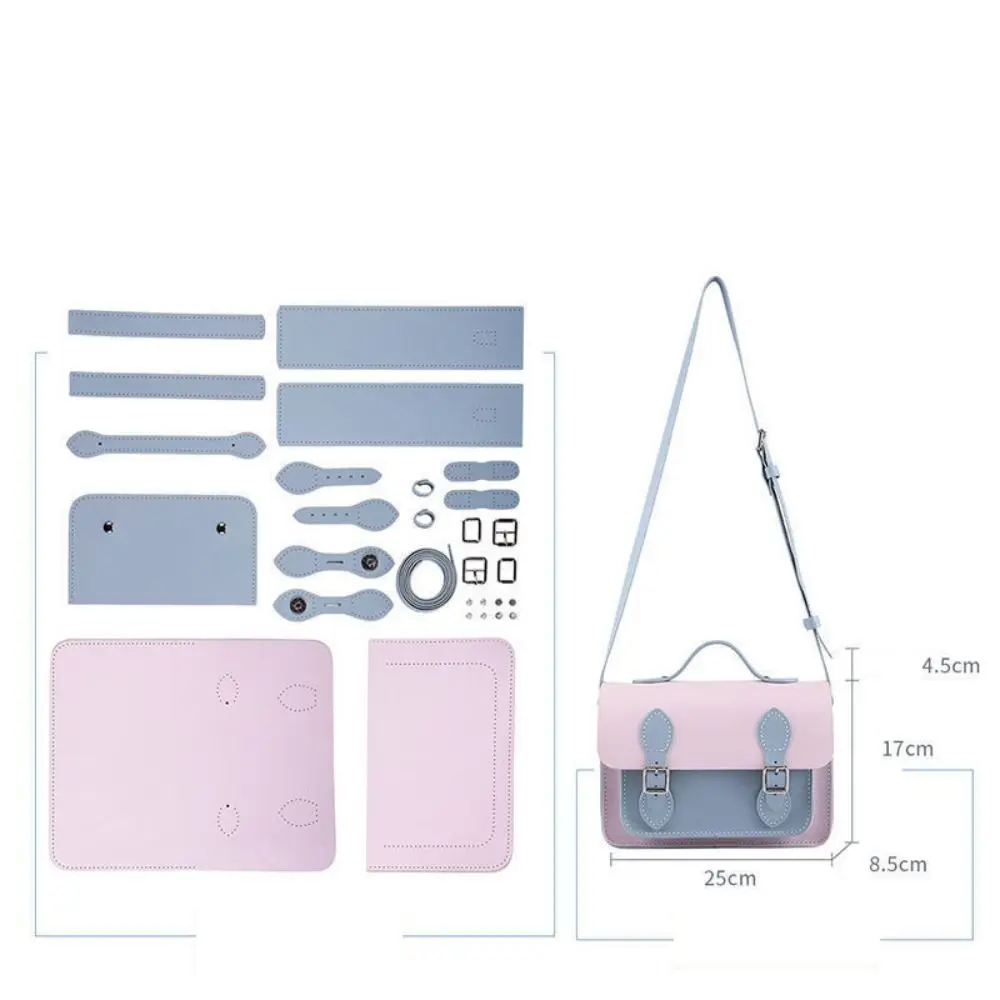 Vintage PU Leather DIY Material Bag DIY Hand-stitched Cambridge Messenger Bag 10 Colors Self-made Bag Women
Vintage PU Leather DIY Material Bag DIY Hand-stitched Cambridge Messenger Bag 10 Colors Self-made Bag Women