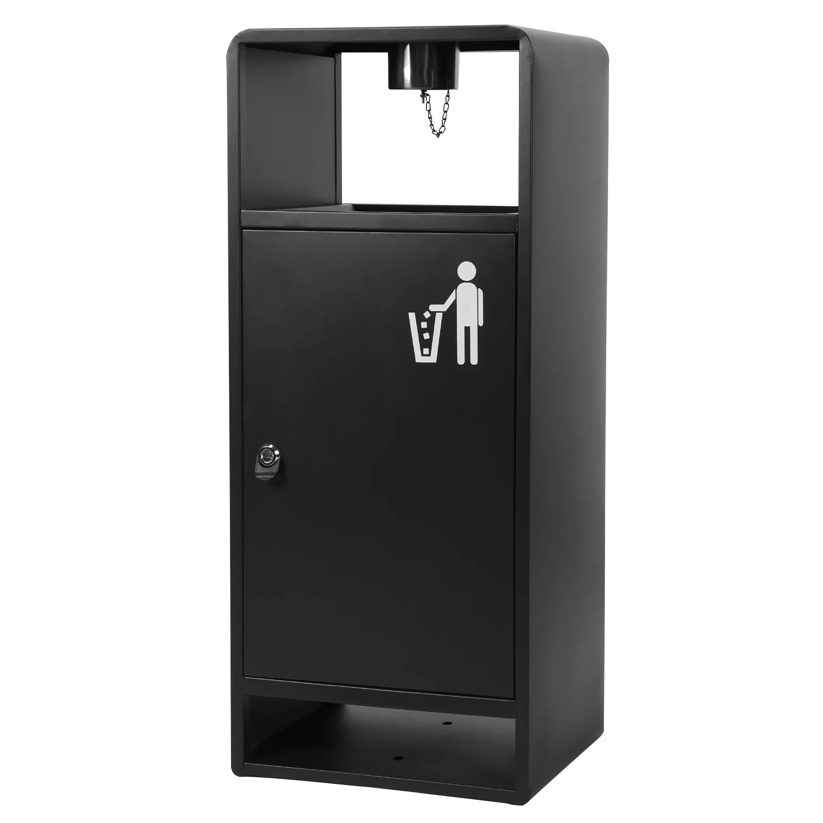 40L/10 Gallon Stainless Steel Commercial Trash Bin Four-Side Openings Commercial Metal Waste Bin for Hotel Entrances Parks Malls
40L/10 Gallon Stainless Steel Commercial Trash Bin Four-Side Openings Commercial Metal Waste Bin for Hotel Entrances Parks Malls