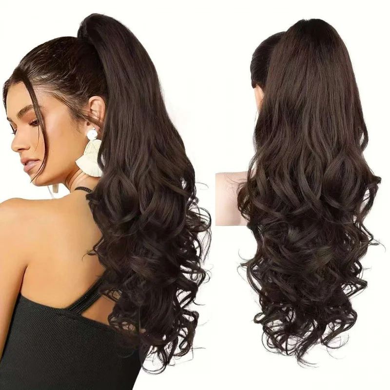 Keni Claw Clip Ponytail Wig Long Big Wavy Fluffy Invisible Dark Brown Synthetic Hair For Women Daily Wear Party Events
Keni Claw Clip Ponytail Wig Long Big Wavy Fluffy Invisible Dark Brown Synthetic Hair For Women Daily Wear Party Events