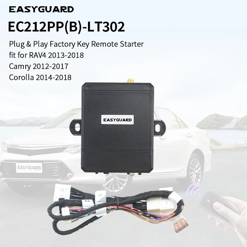 EASYGUARD Remote Starter Kit fit for Toyota RAV4/ Corolla 13-18/Camry(Hybrid) 12-17/Avalon 15-17/Levin 14-18/Prius 16-17
EASYGUARD Remote Starter Kit fit for Toyota RAV4/ Corolla 13-18/Camry(Hybrid) 12-17/Avalon 15-17/Levin 14-18/Prius 16-17