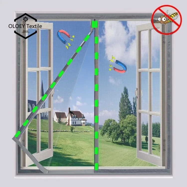 Customized summer mosquito proof magnetic suction screen window gray magic tape self-adhesive sealing non porous simple curtain
Customized summer mosquito proof magnetic suction screen window gray magic tape self-adhesive sealing non porous simple curtain