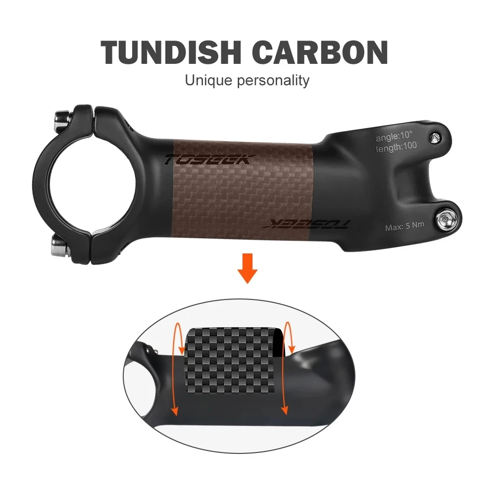 TOSEEK ZF-ONE Bike Stem Handlebar 31.8mm Mountain Road Bicycle Stem 10 Degree or 17 Degree 60/70/80/90/100/110mm
TOSEEK ZF-ONE Bike Stem Handlebar 31.8mm Mountain Road Bicycle Stem 10 Degree or 17 Degree 60/70/80/90/100/110mm