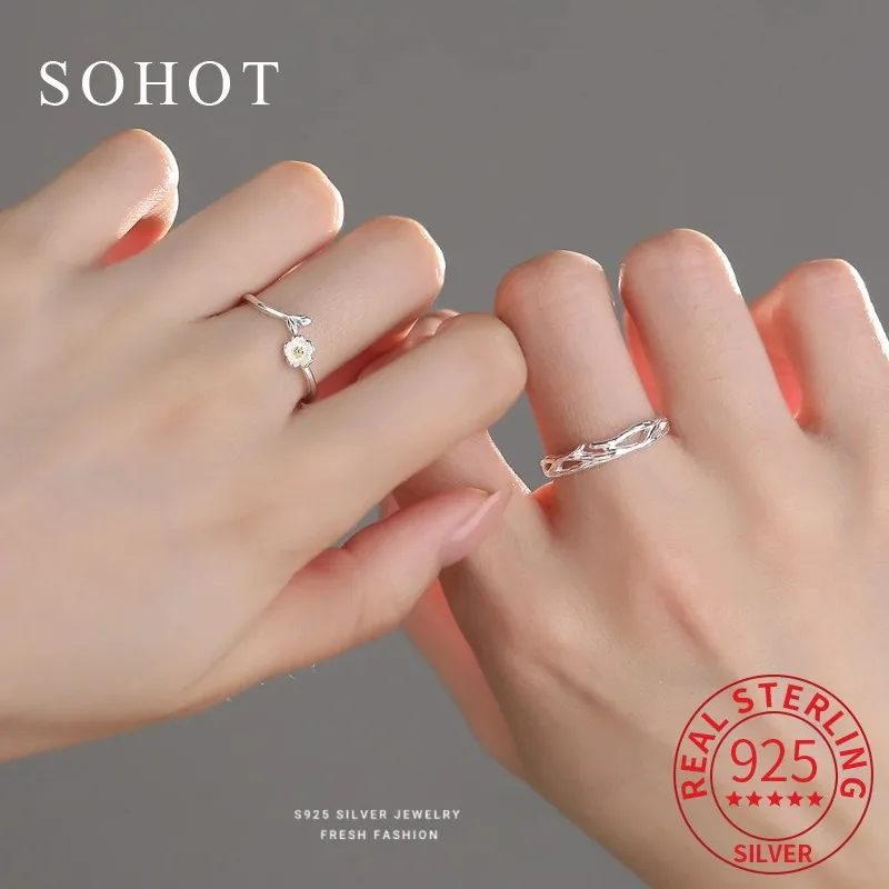 Real 925 Sterling Silver Minimalist Branches and Flowers Adjustable Ring for Lovers Cute Fine Jewelry Light Luxury Accessories
Real 925 Sterling Silver Minimalist Branches and Flowers Adjustable Ring for Lovers Cute Fine Jewelry Light Luxury Accessories