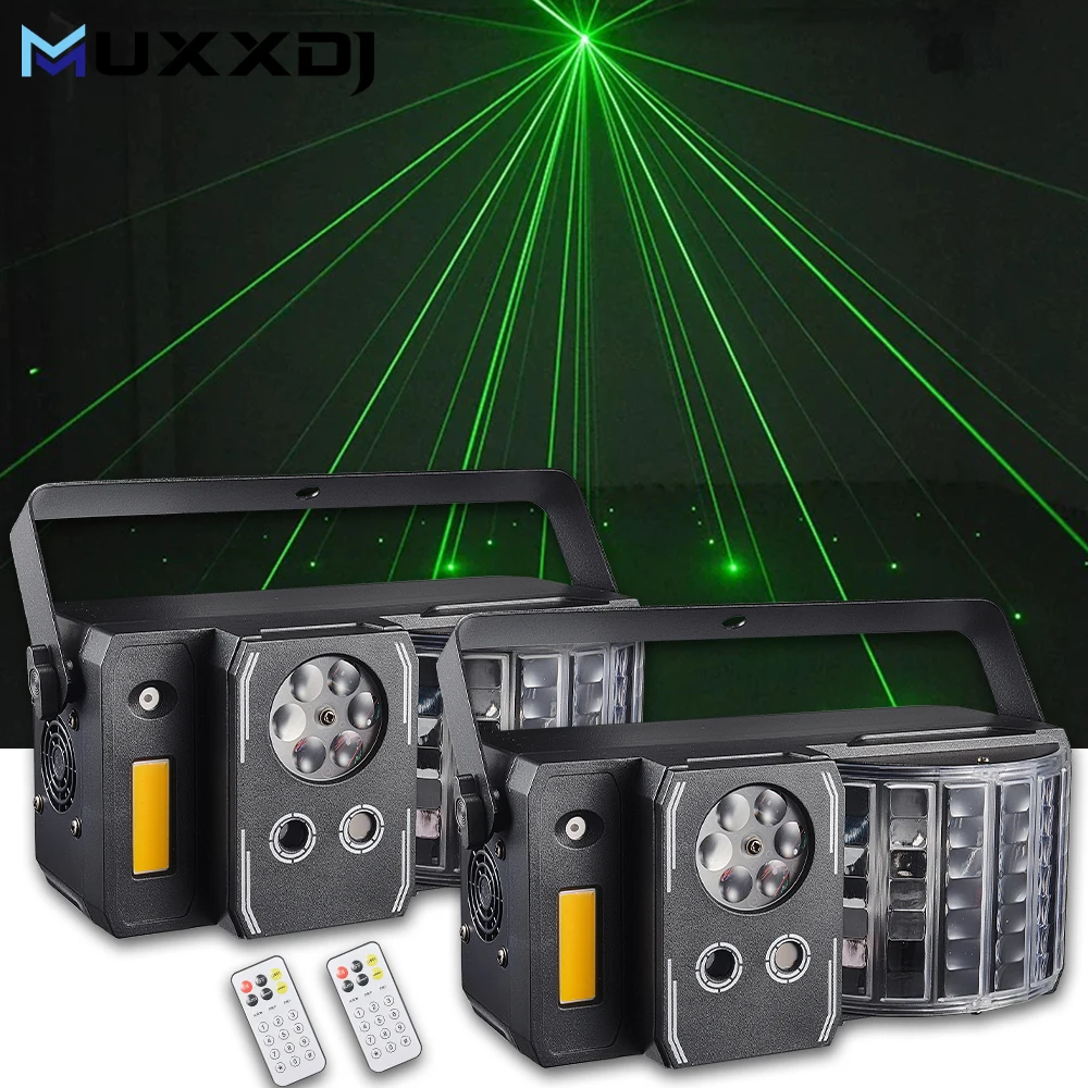 2pcs Dj Lights With Remote Control 6X3W Strobe Stage Light 5IN1 Pattern Projector DMX512 Sound Activated Effect Light For Disco
2pcs Dj Lights With Remote Control 6X3W Strobe Stage Light 5IN1 Pattern Projector DMX512 Sound Activated Effect Light For Disco