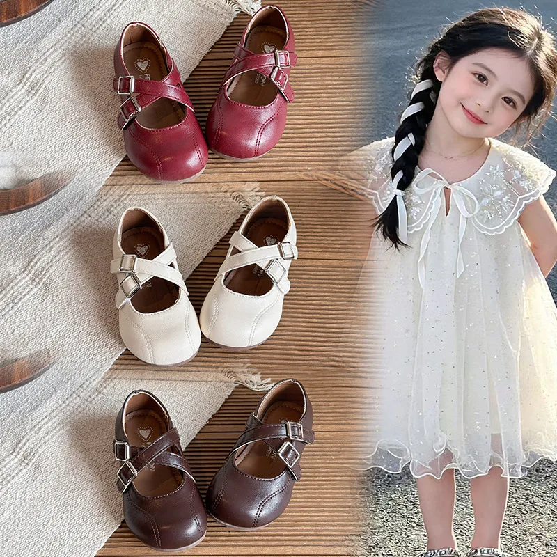 Kids Flat Shoes Soild Color Versatile Girls Princess Shoes Double Hook&loop 2026 New Fashion Children Leather Shoes Non-slip
Kids Flat Shoes Soild Color Versatile Girls Princess Shoes Double Hook&loop 2026 New Fashion Children Leather Shoes Non-slip