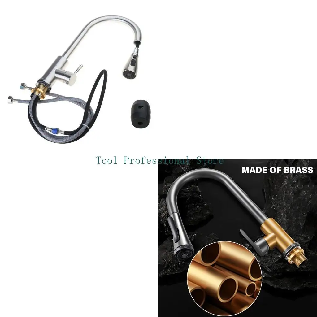 57QF Faucet with Pull Out Sprayer Hot Cold Water Mix Tap for Homes Kitchen Bathroom
57QF Faucet with Pull Out Sprayer Hot Cold Water Mix Tap for Homes Kitchen Bathroom