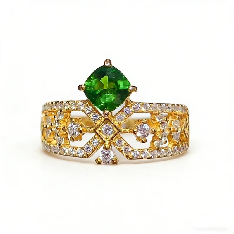 5mm Cushion Natural Diopside Gem Ring S925 Sterling Silver Elegant Rings Female Daily Wear
5mm Cushion Natural Diopside Gem Ring S925 Sterling Silver Elegant Rings Female Daily Wear