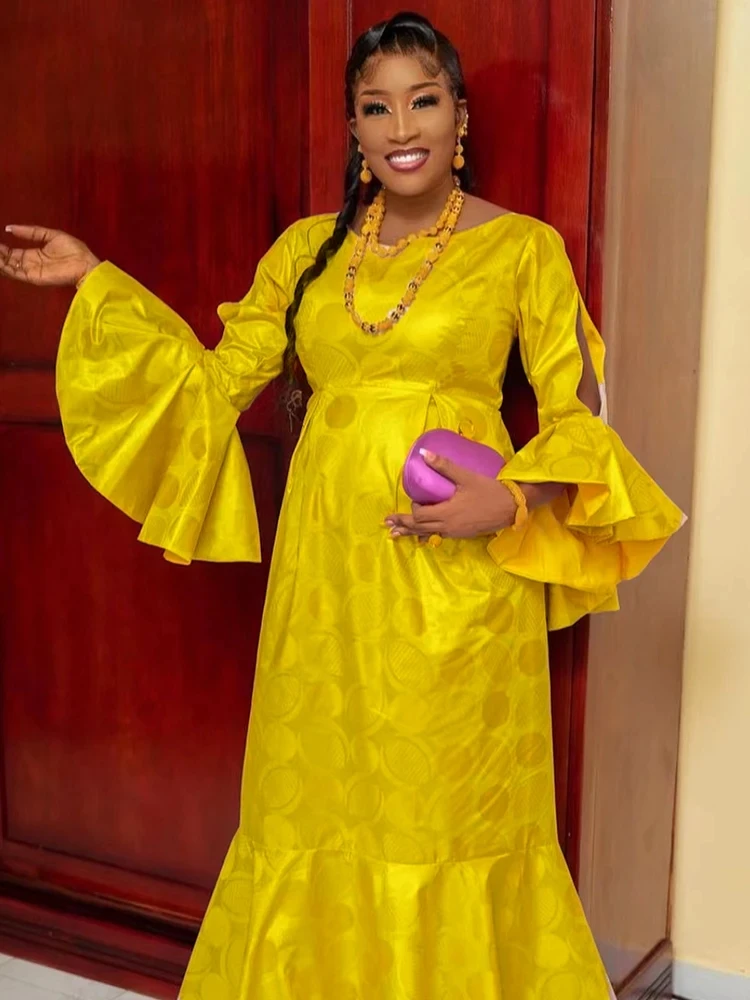 Plus Size Bazin Riche Long Dresses Boubou Clothing Original Dashiki Robe Shiny Clothing For African Ankara Women Party Dress
Plus Size Bazin Riche Long Dresses Boubou Clothing Original Dashiki Robe Shiny Clothing For African Ankara Women Party Dress