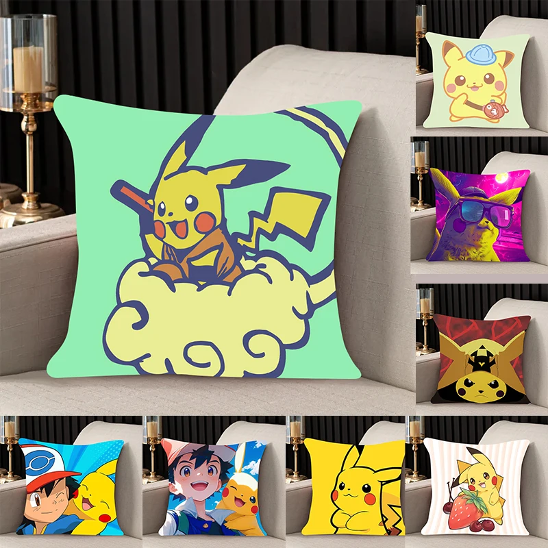 home decor Pillow Cover Pikachu iving room bedroomo office car 45x45 Dakimakura Throw Pillows Square Pillowcase Decoration Gifts
home decor Pillow Cover Pikachu iving room bedroomo office car 45x45 Dakimakura Throw Pillows Square Pillowcase Decoration Gifts
