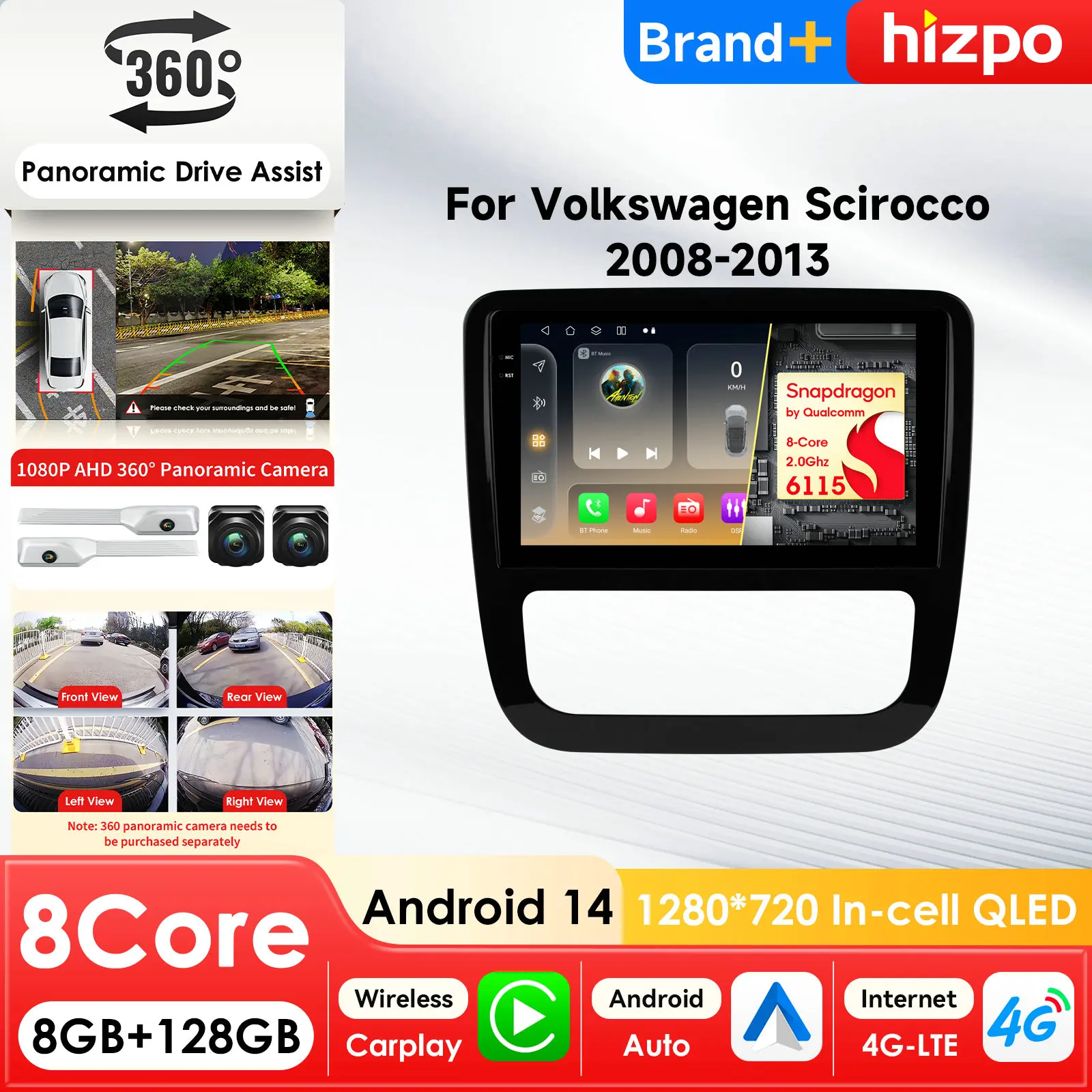 Автомобильный мультимедийный плеер Android для Volkswagen EOS Scirocco 3 III Mk3 2008-2014 с GPS, Carplay, 4G, AI, интеллектуальным экраном и RDS
Автомобильный мультимедийный плеер Android для Volkswagen EOS Scirocco 3 III Mk3 2008-2014 с GPS, Carplay, 4G, AI, интеллектуальным экраном и RDS