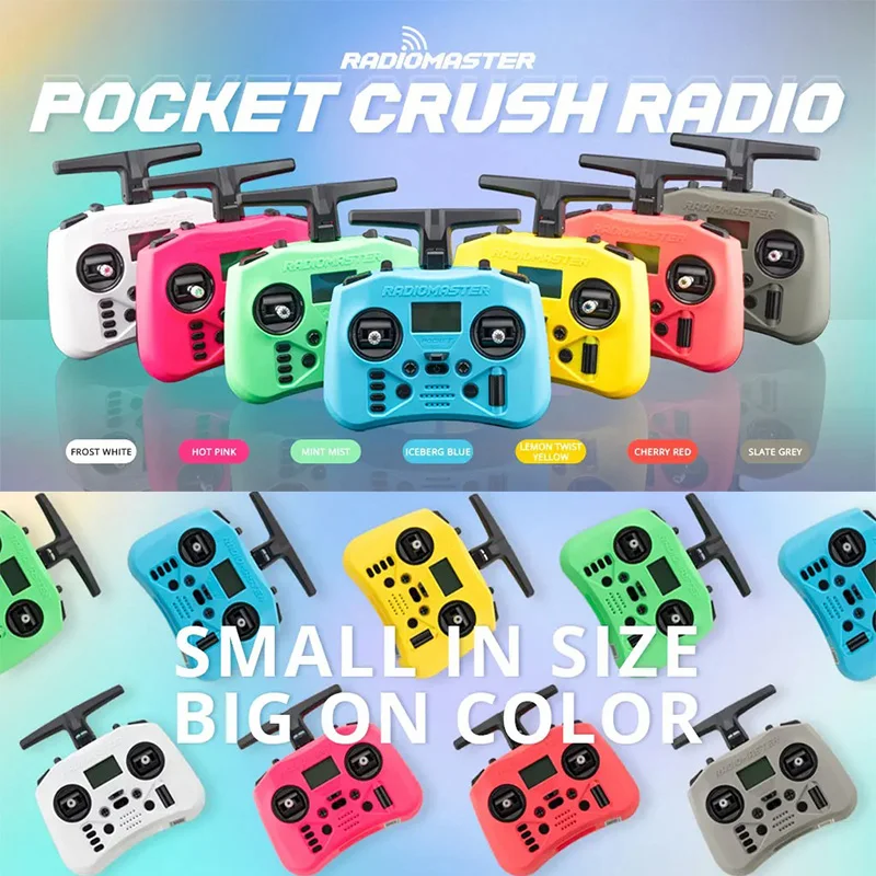 Pocket Edge TX 2.4G Radio Controller FCC LBT (Mode2 Left-handed Throttle ) CC2500 / ELRS Hall Gimbal Transmitter
Pocket Edge TX 2.4G Radio Controller FCC LBT (Mode2 Left-handed Throttle ) CC2500 / ELRS Hall Gimbal Transmitter