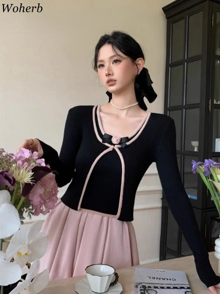 Korean Patchwork Cardigan Women Two Piece Sets Sueter Mujer Cropped Sweater Coat Tunic Vest Outfits Fashion Knit Suit Pull Femme
Korean Patchwork Cardigan Women Two Piece Sets Sueter Mujer Cropped Sweater Coat Tunic Vest Outfits Fashion Knit Suit Pull Femme