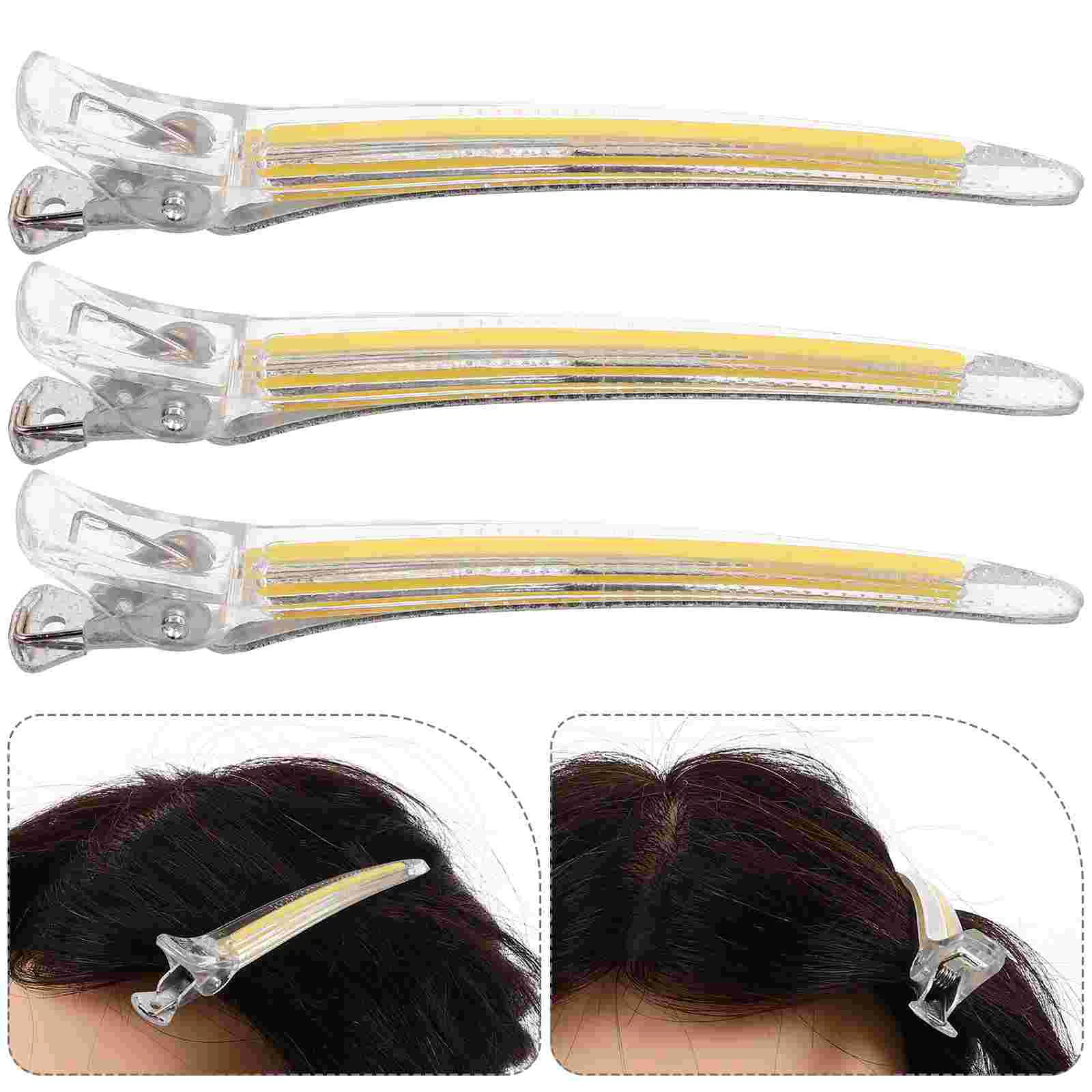 3 Pcs Hairpin Flat Clips Women Girls Accessories for Thick Roller Pins Acrylic Duck Styling
3 Pcs Hairpin Flat Clips Women Girls Accessories for Thick Roller Pins Acrylic Duck Styling