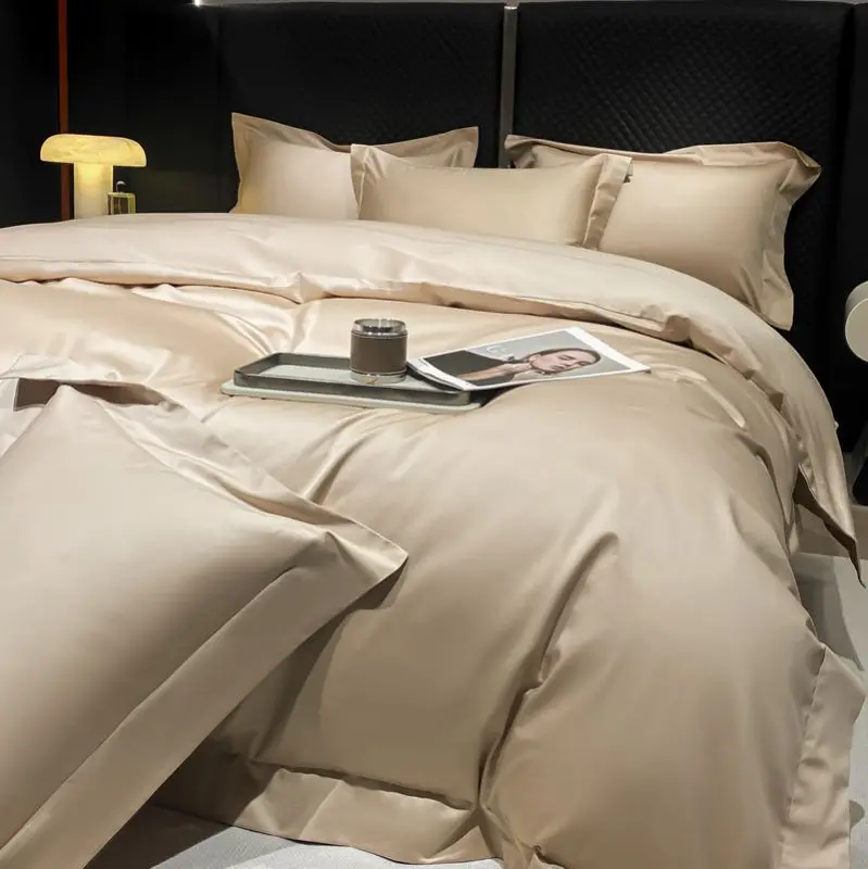 600TC Egyptian Cotton Bedding Set Luxury Beige Hotel Style Duvet Cover Fitted Bed Sheet Pillowcases Solid Color Bed Sets
600TC Egyptian Cotton Bedding Set Luxury Beige Hotel Style Duvet Cover Fitted Bed Sheet Pillowcases Solid Color Bed Sets