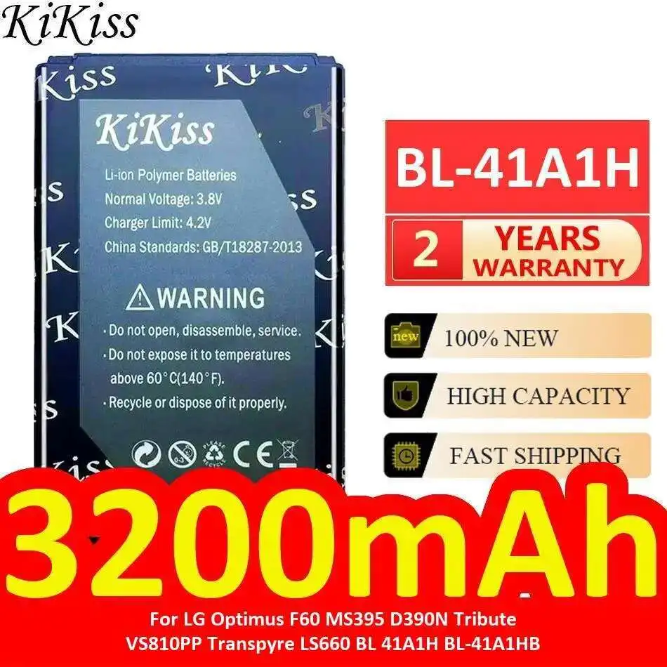 Аккумулятор мобильного телефона BL-41A1H 3200 мАч для LG Optimus F60 MS395 D390N Tribute VS810PP Transpyre LS660 BL 41A1H BL-41A1HB
Аккумулятор мобильного телефона BL-41A1H 3200 мАч для LG Optimus F60 MS395 D390N Tribute VS810PP Transpyre LS660 BL 41A1H BL-41A1HB