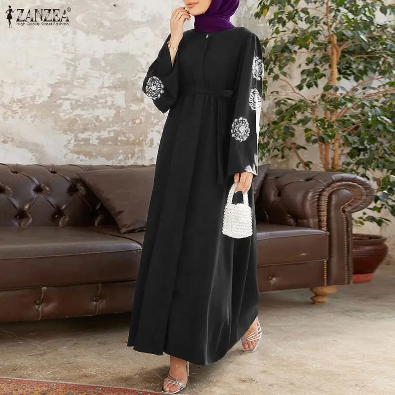 ZANZEA Fashion Muslim Abaya Dresses Women Long Sleeve Floral Printed Dress IsIamic Robe Casual Kaftan Ramadan Belted Vestidos
ZANZEA Fashion Muslim Abaya Dresses Women Long Sleeve Floral Printed Dress IsIamic Robe Casual Kaftan Ramadan Belted Vestidos