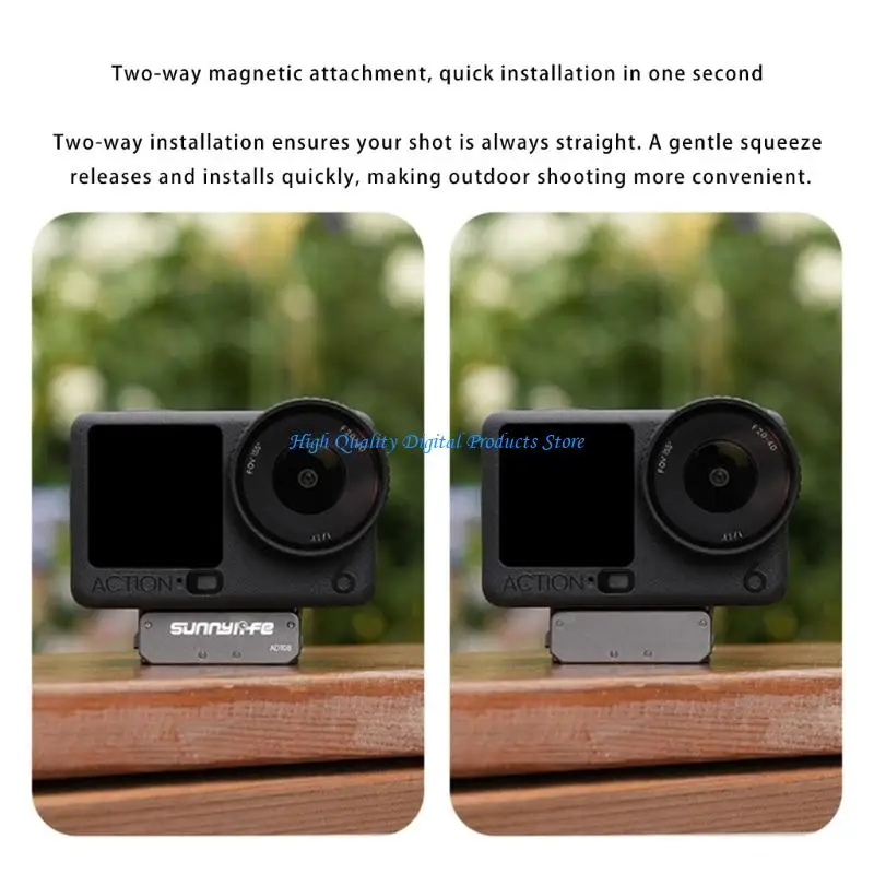 U2JE Action Camera Being Directional Mount Highlighting Fast Release for Pliable Couplers Tripods and Secure Use
U2JE Action Camera Being Directional Mount Highlighting Fast Release for Pliable Couplers Tripods and Secure Use