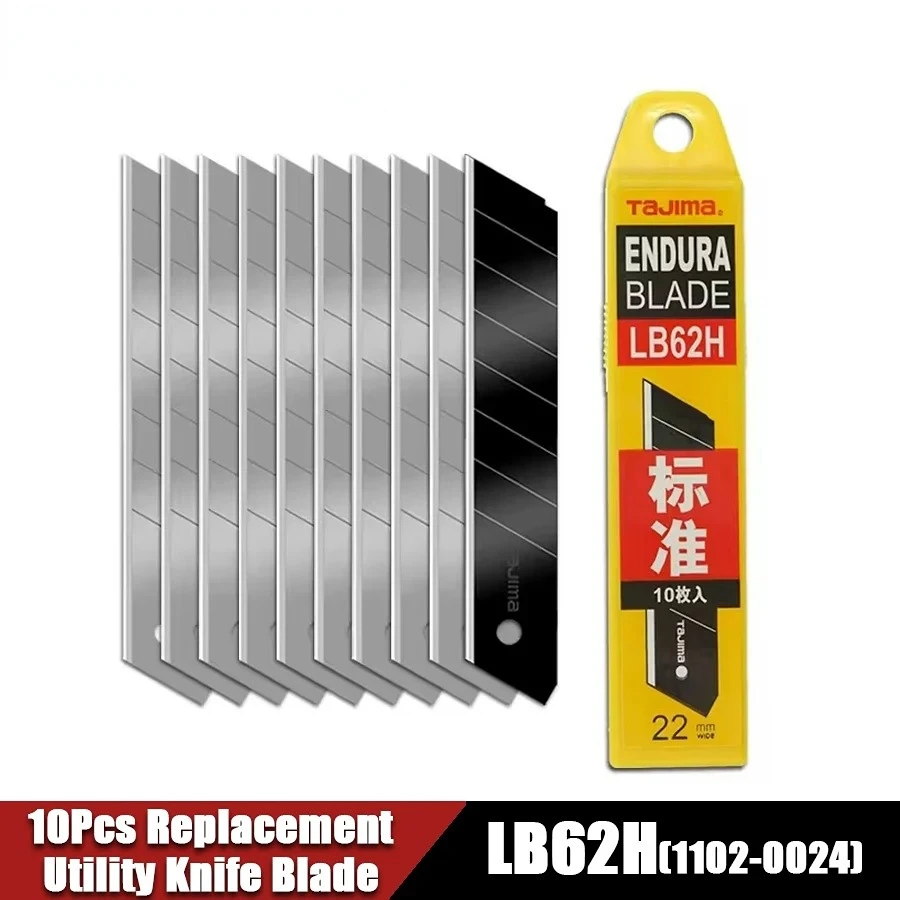 1102-0024 LB62H 10-Piece Set 22mm Wide Knife Blade Replacement Blade Standard Spare Blade Knife Accessories Industrial utility
1102-0024 LB62H 10-Piece Set 22mm Wide Knife Blade Replacement Blade Standard Spare Blade Knife Accessories Industrial utility