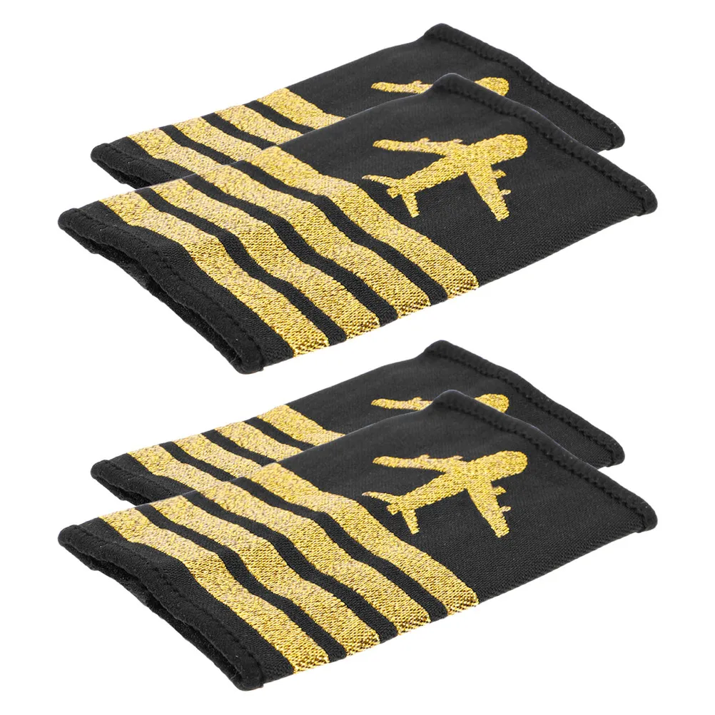 2Pairs High Quality Airplane Shoulder Epaulets for Pilots Captains Flight Attendants Uniforms Aviation Cosplay Performance Props
2Pairs High Quality Airplane Shoulder Epaulets for Pilots Captains Flight Attendants Uniforms Aviation Cosplay Performance Props