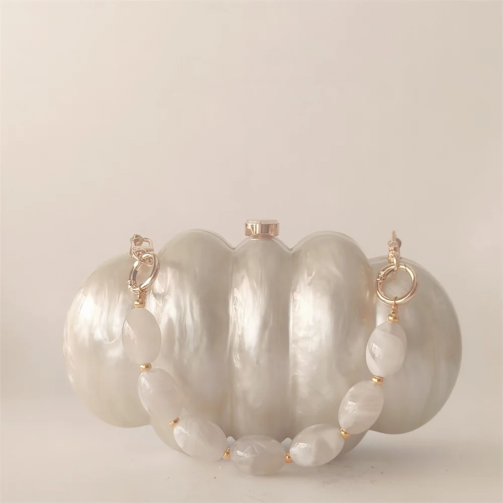 Beige White Pearl Beaded Handle Acrylic Evening Tote Shoulder Bag Chain Water Wave Design Accessory Purse Holiday Party Handbag
Beige White Pearl Beaded Handle Acrylic Evening Tote Shoulder Bag Chain Water Wave Design Accessory Purse Holiday Party Handbag