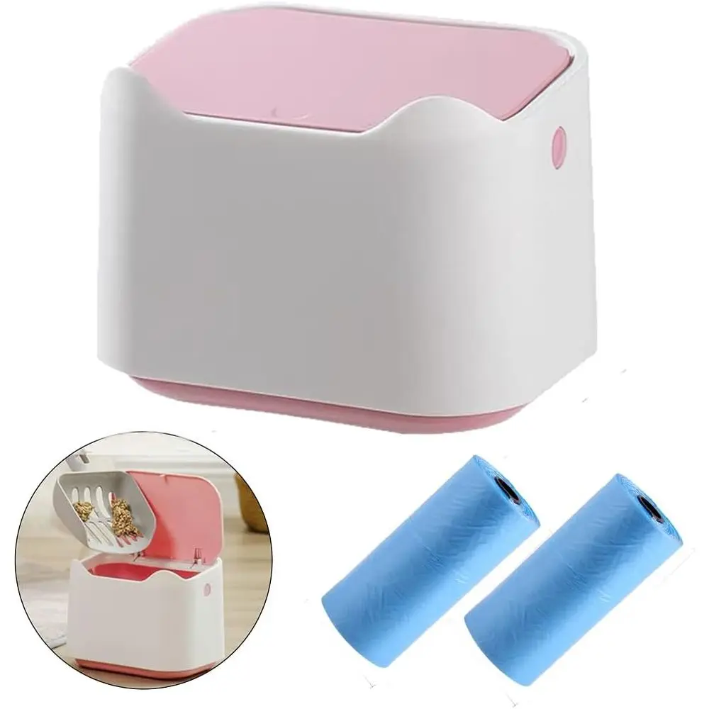 Compact Countertop Trash Bin with Lid for Cat Litter, Includes 60 Refill Bags
Compact Countertop Trash Bin with Lid for Cat Litter, Includes 60 Refill Bags