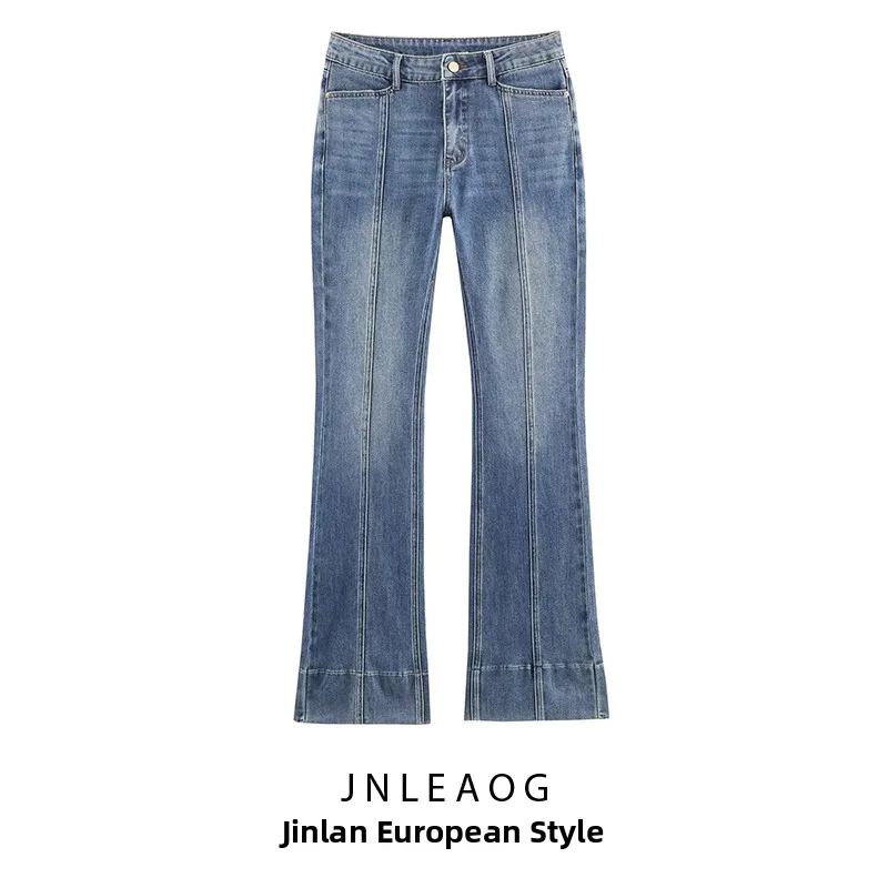 Faionable Bell Bot Jeans Women's High Waist Loose Fit Denim Pants Autumn Collection JNLEAOG 7223224 French Sle
Faionable Bell Bot Jeans Women's High Waist Loose Fit Denim Pants Autumn Collection JNLEAOG 7223224 French Sle