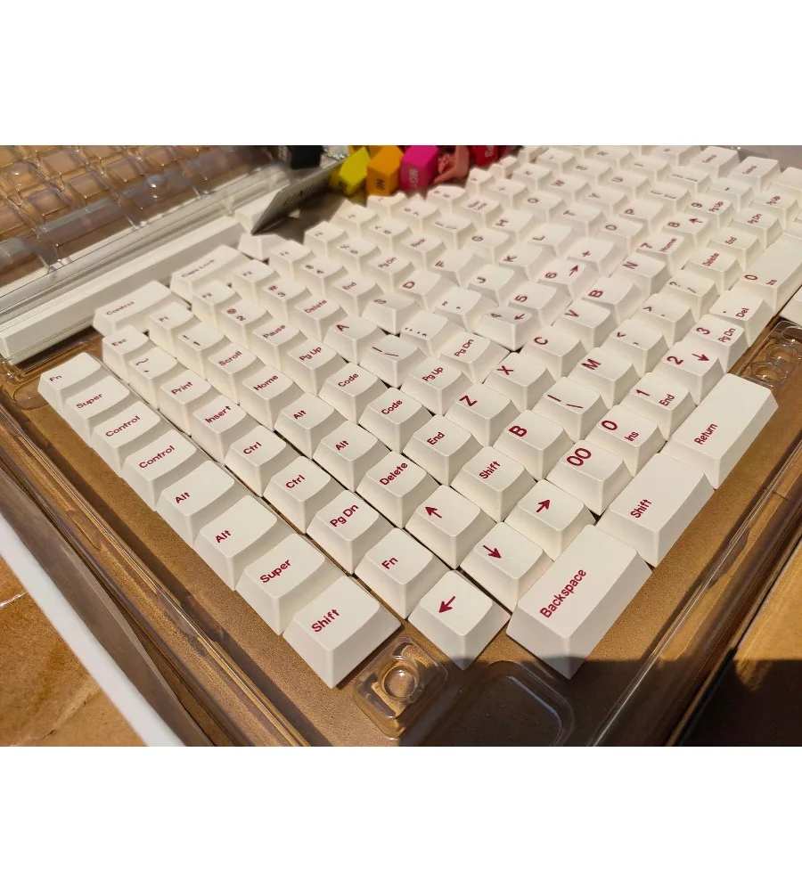 Original highly sublimated minimalist red keycap DIY customized mechanical keyboard complete set
Original highly sublimated minimalist red keycap DIY customized mechanical keyboard complete set