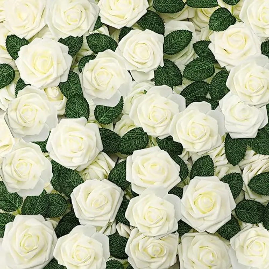 200 Pcs Artificial Rose Flowers Foam Fake Rose Bulk Faux Flower with 100 pcs Stem for DIY Wedding Bouquet Centerpieces Floral A
200 Pcs Artificial Rose Flowers Foam Fake Rose Bulk Faux Flower with 100 pcs Stem for DIY Wedding Bouquet Centerpieces Floral A