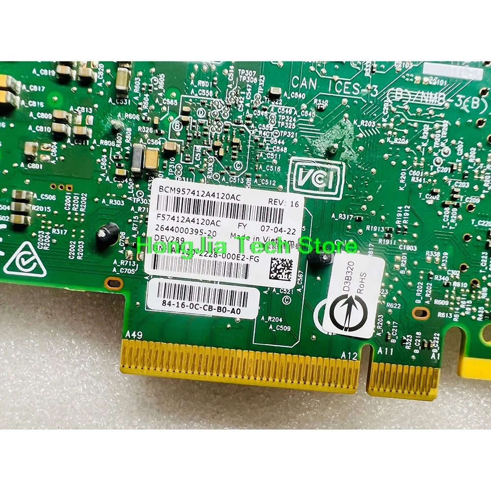 Оригинальный Broadcom PCIe двухпортовый десятигигабитный сетевой адаптер BCM957412A
Оригинальный Broadcom PCIe двухпортовый десятигигабитный сетевой адаптер BCM957412A