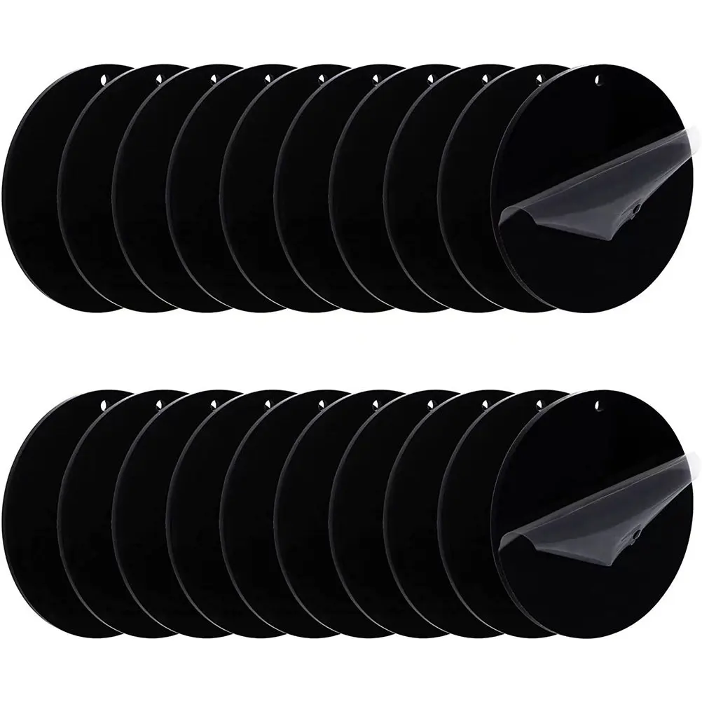 20Pcs Black Round Acrylic Keychains DIY Blank Decorative Key Ring Accessories for Bag Phone Car Key Pendant Blank Keychain
20Pcs Black Round Acrylic Keychains DIY Blank Decorative Key Ring Accessories for Bag Phone Car Key Pendant Blank Keychain