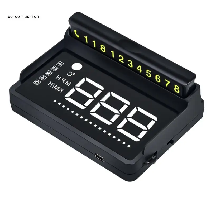 517B Спидометр HUD OBD Цифровой измеритель скорости Проекционный дисплей для автомобиля Грузовик HUD Проекционный дисплей
517B Спидометр HUD OBD Цифровой измеритель скорости Проекционный дисплей для автомобиля Грузовик HUD Проекционный дисплей
