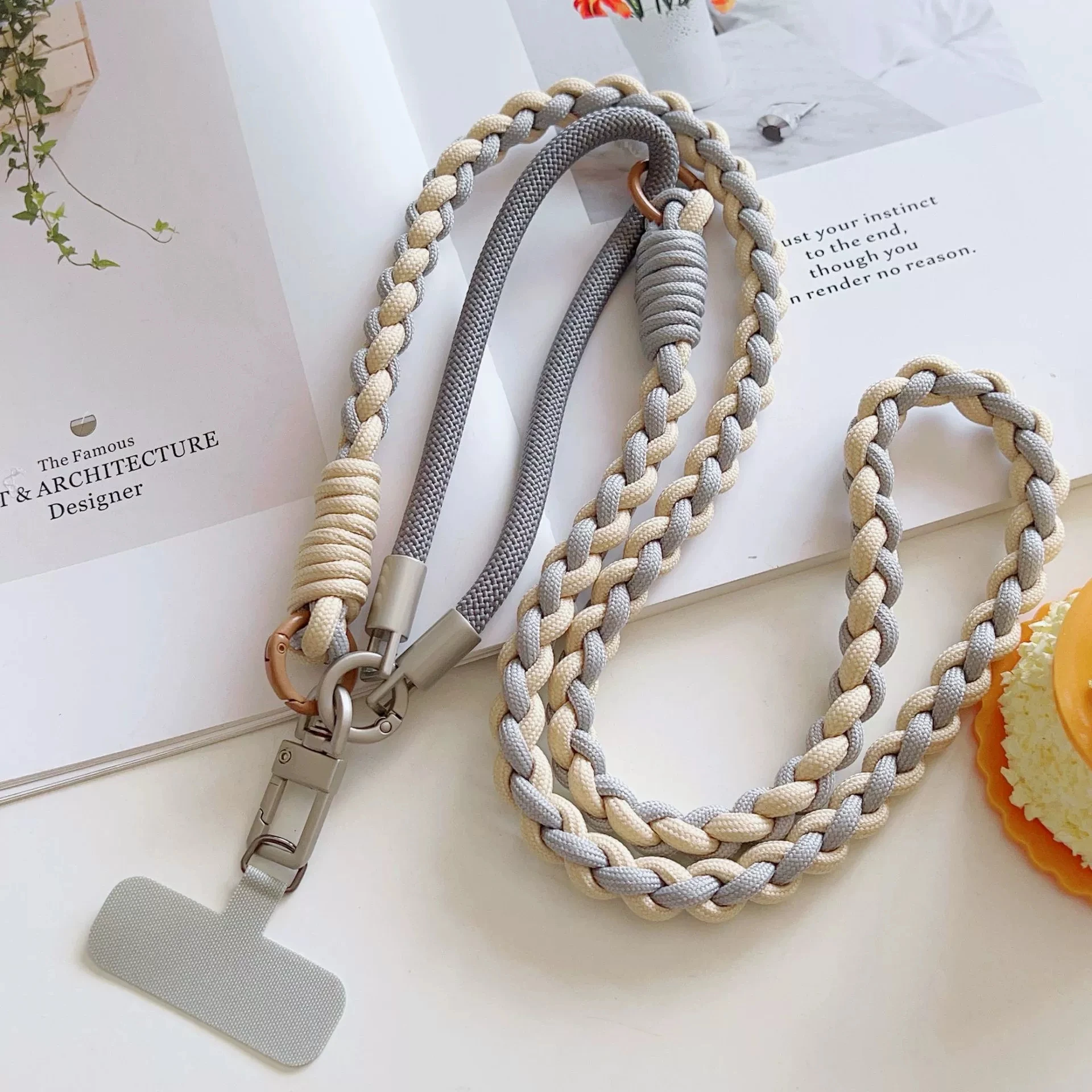 Splicing Mobile phone lanyard three-purpose pendant adjustable anti-theft rope chain metal gasket messenger bag neck wrist
Splicing Mobile phone lanyard three-purpose pendant adjustable anti-theft rope chain metal gasket messenger bag neck wrist