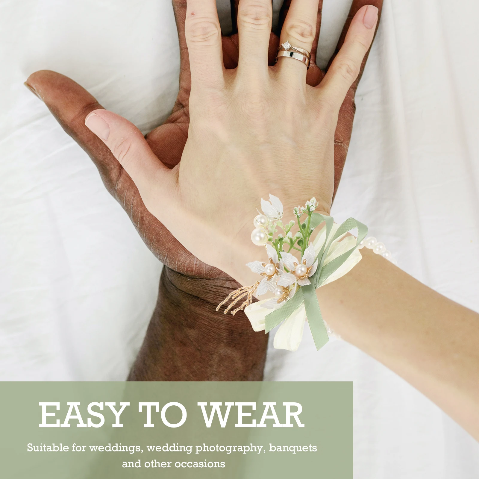 2pcs Wrist Set Bridal Accessories Bridesmaid Elegant Pearl Flower Wristband Fabric Alloy Wedding Party Supplies
2pcs Wrist Set Bridal Accessories Bridesmaid Elegant Pearl Flower Wristband Fabric Alloy Wedding Party Supplies