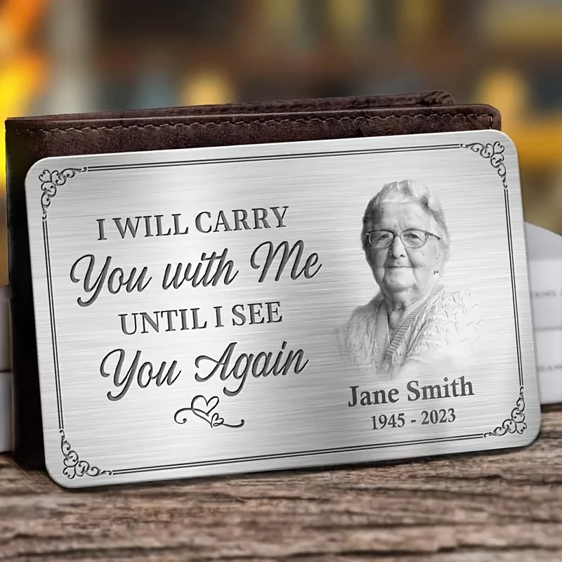 Custom Photo Wallet Card Custom Personalized Stainless Steel Memorial Wallet Card Laser Engraved Pic Name Date Gift For Mon Dad
Custom Photo Wallet Card Custom Personalized Stainless Steel Memorial Wallet Card Laser Engraved Pic Name Date Gift For Mon Dad