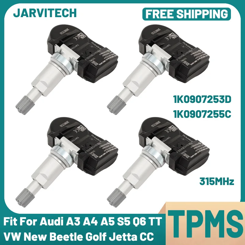 1/4Pcs Tire Pressure Sensor 1K0907253D For Audi A3 A4 A5 Q5 S4 S5 TT VW Golf Jetta Passat CC EOS Tiguan Rabbit TPMS 1K0907255C
1/4Pcs Tire Pressure Sensor 1K0907253D For Audi A3 A4 A5 Q5 S4 S5 TT VW Golf Jetta Passat CC EOS Tiguan Rabbit TPMS 1K0907255C