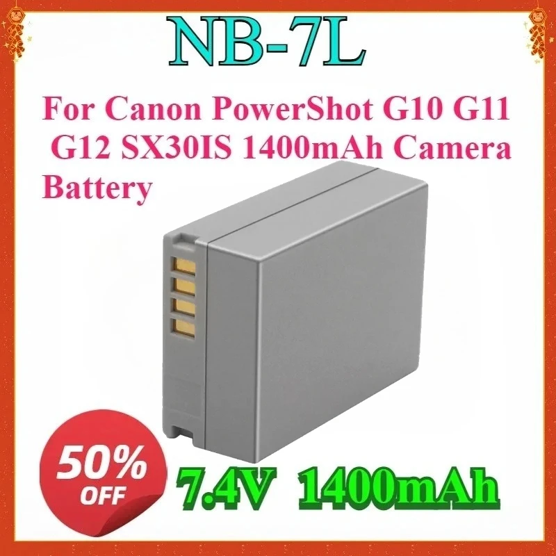 Для Canon PowerShot G10 G11 G12 SX30IS аккумулятор для камеры новый для NB-7L NB 7L 1400 мАч 7,4 В высококачественный сменный аккумулятор для камеры
Для Canon PowerShot G10 G11 G12 SX30IS аккумулятор для камеры новый для NB-7L NB 7L 1400 мАч 7,4 В высококачественный сменный аккумулятор для камеры