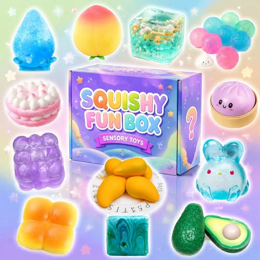 Blind Box Cute Squishies – Random Food & Animal Stress Relief Toys, Soft Slow Rebound Fidget Set for Relaxation
Blind Box Cute Squishies – Random Food & Animal Stress Relief Toys, Soft Slow Rebound Fidget Set for Relaxation