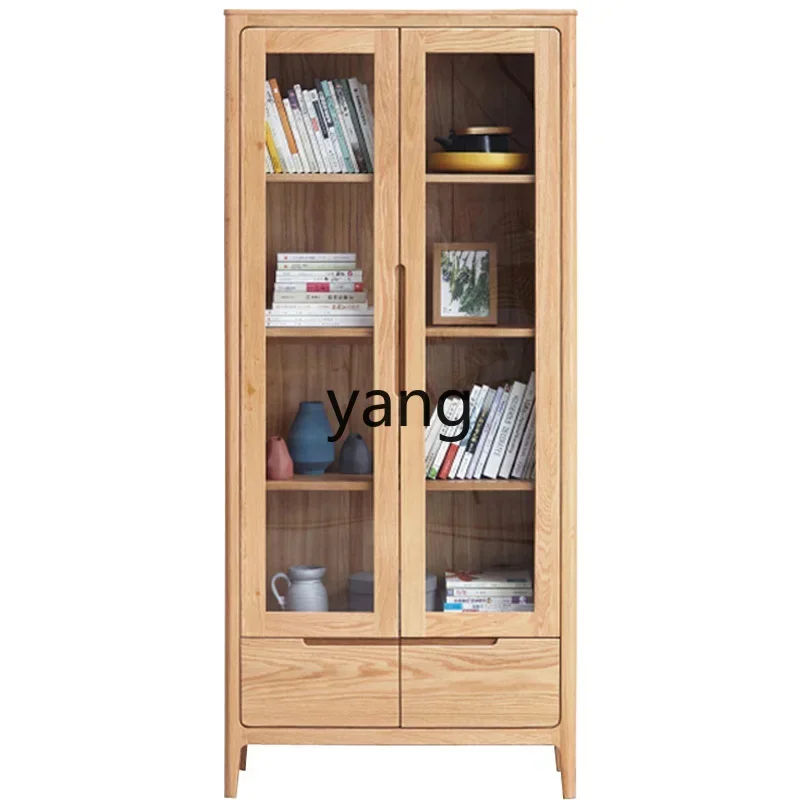 CX all solid wood bookcase with door bookcase simple modern student bookshelf
CX all solid wood bookcase with door bookcase simple modern student bookshelf